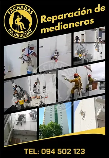 Reparación y recpueración de fachadas en Montevideo, Uruguay