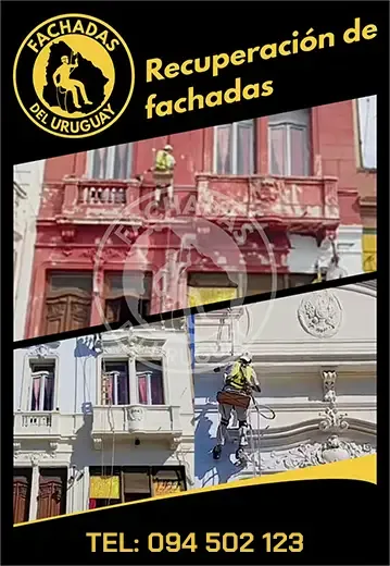 Reparación y recpueración de fachadas en Montevideo, Uruguay